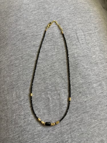 Customer photo review of שרשראות מהרני ספינל שחור