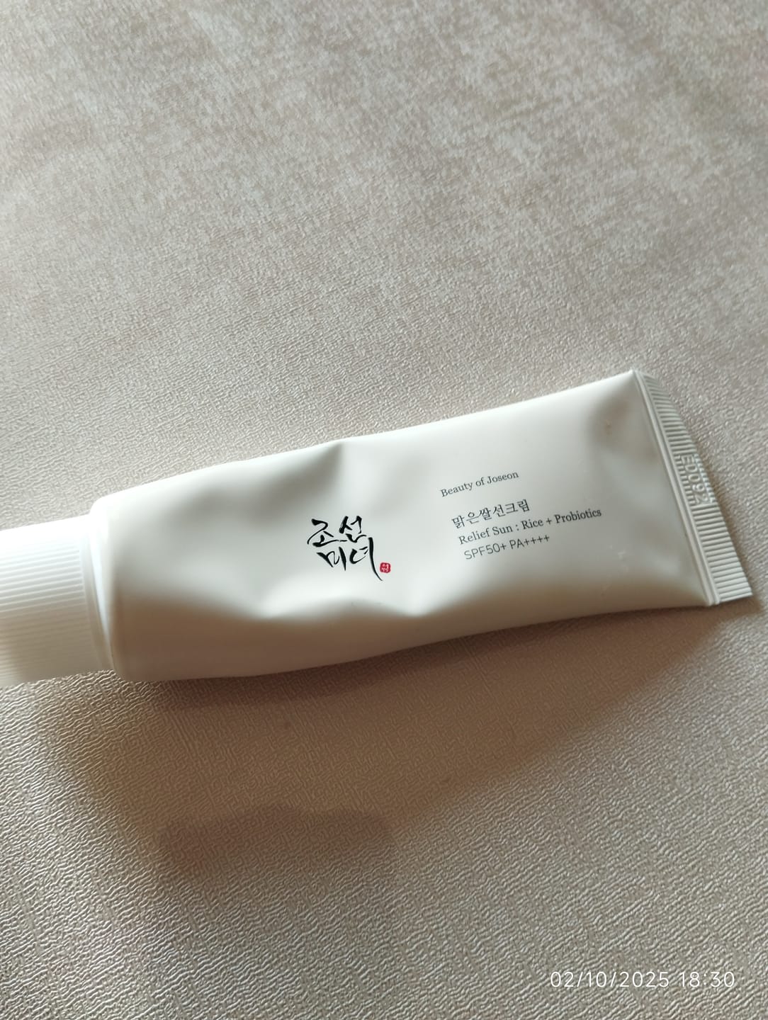 Customer photo review of Beauty of Joseon - Protection solaire - Relief Sun Rice & Probiotics