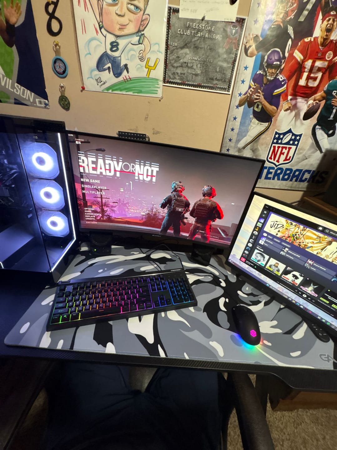 Customer photo review of Arctic Swirl Mousepad