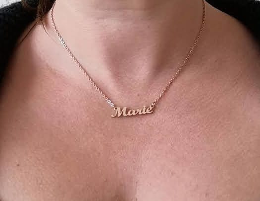 Customer photo review of Personalized Necklace