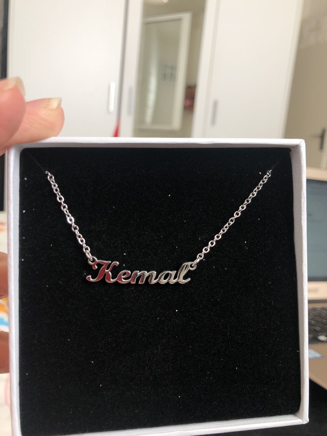 Customer photo review of Personalized Necklace