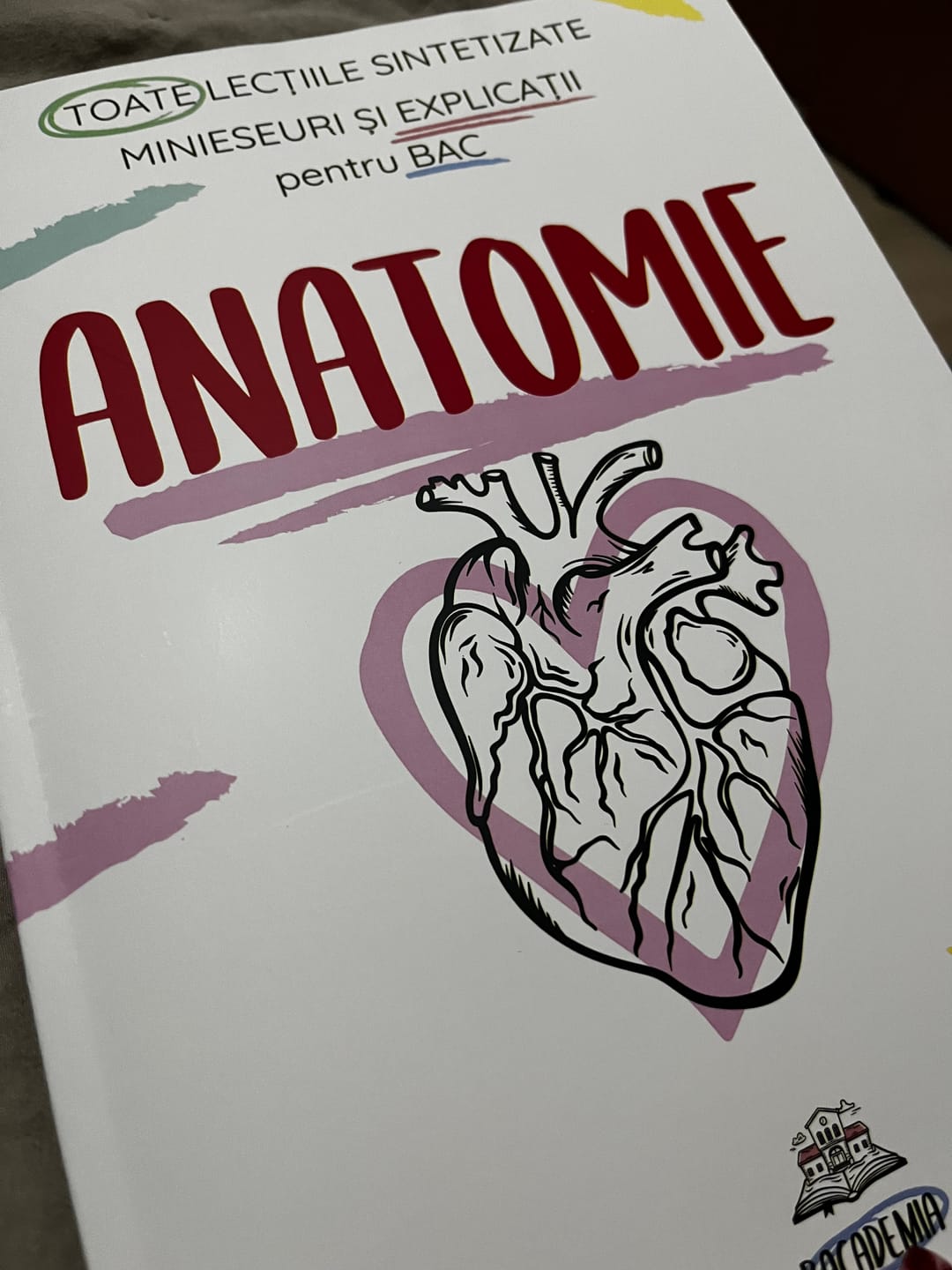 Customer photo review of Carte Anatomie Bacalaureat (Biologie clasele XI-XII) Bacademia
