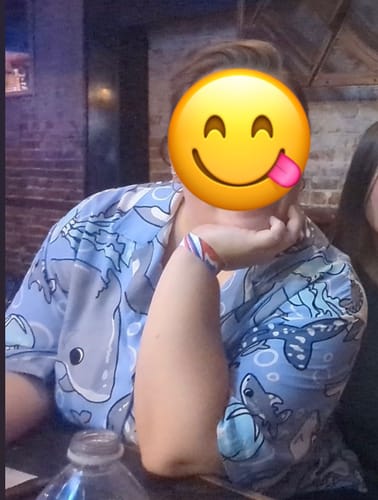 Customer photo review of Shark Week Button Up