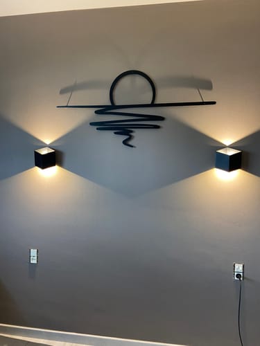 Customer photo review of Décoration murale en métal - Coucher du soleil (SUN.01)