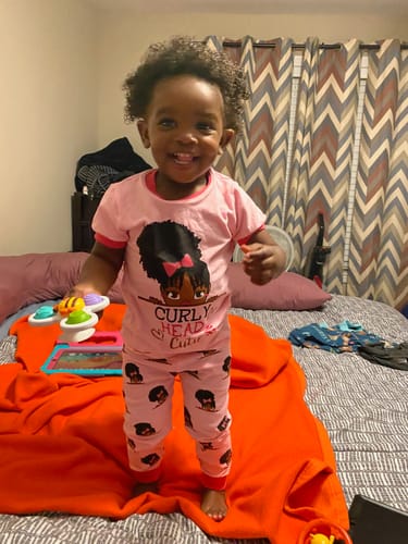 Customer photo review of BOY WITH A DREAM READING BOOKS PAJAMA 2 PC SET SIZE TODDLER 2T - 14