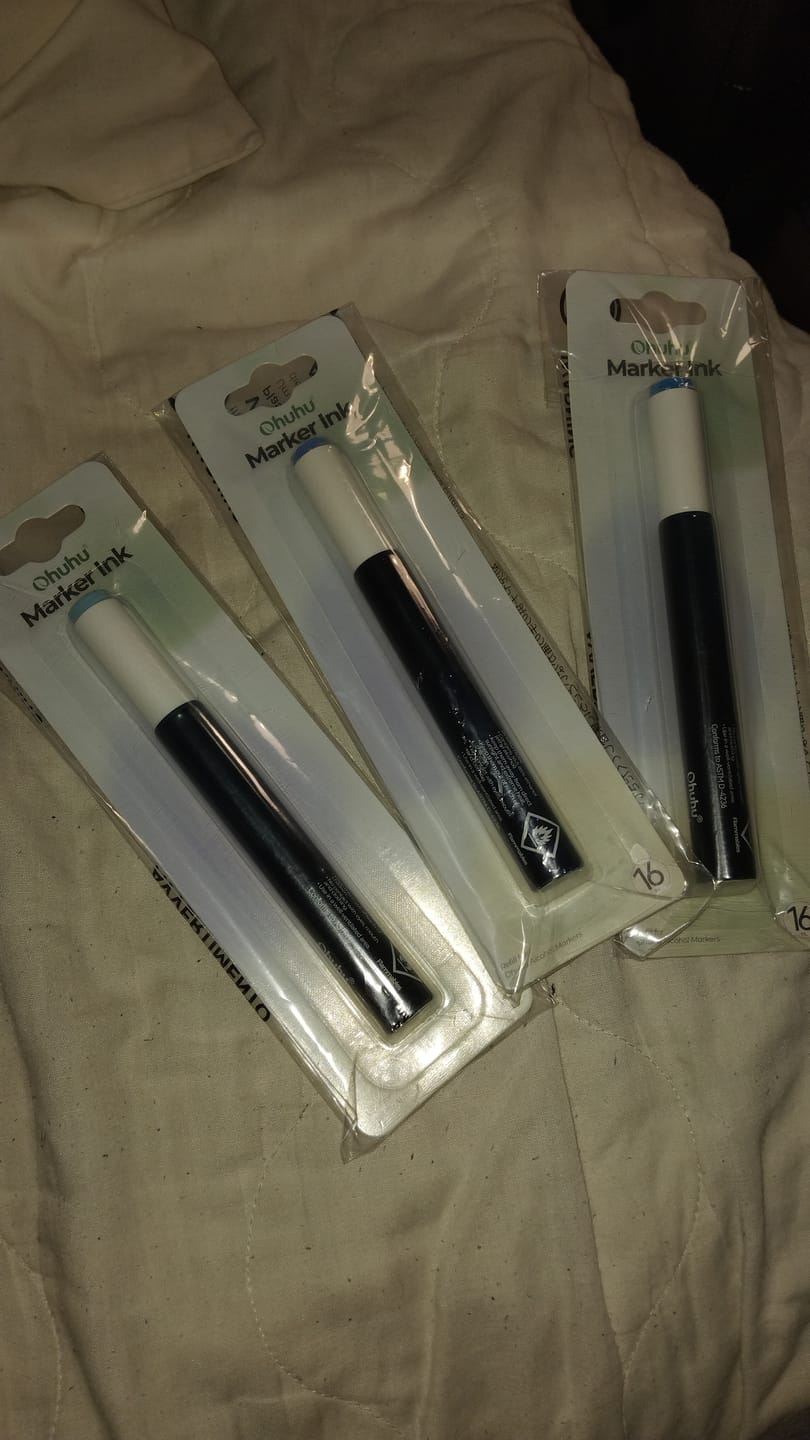 Customer photo review of Ohuhu Marker Ink B08 / B289 / PB7 Refill for Alcohol marker