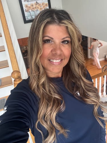 Customer photo review of Virgin XO Invisible Weft with PU Hole Hair Extensions Balayage Brown #4/27/4