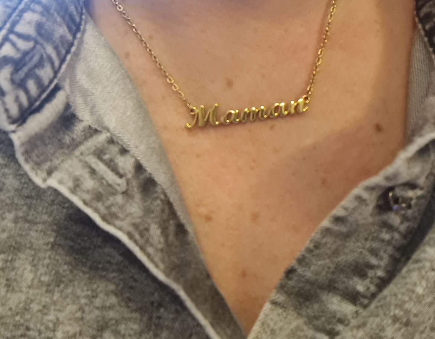 Customer photo review of Personalized Necklace