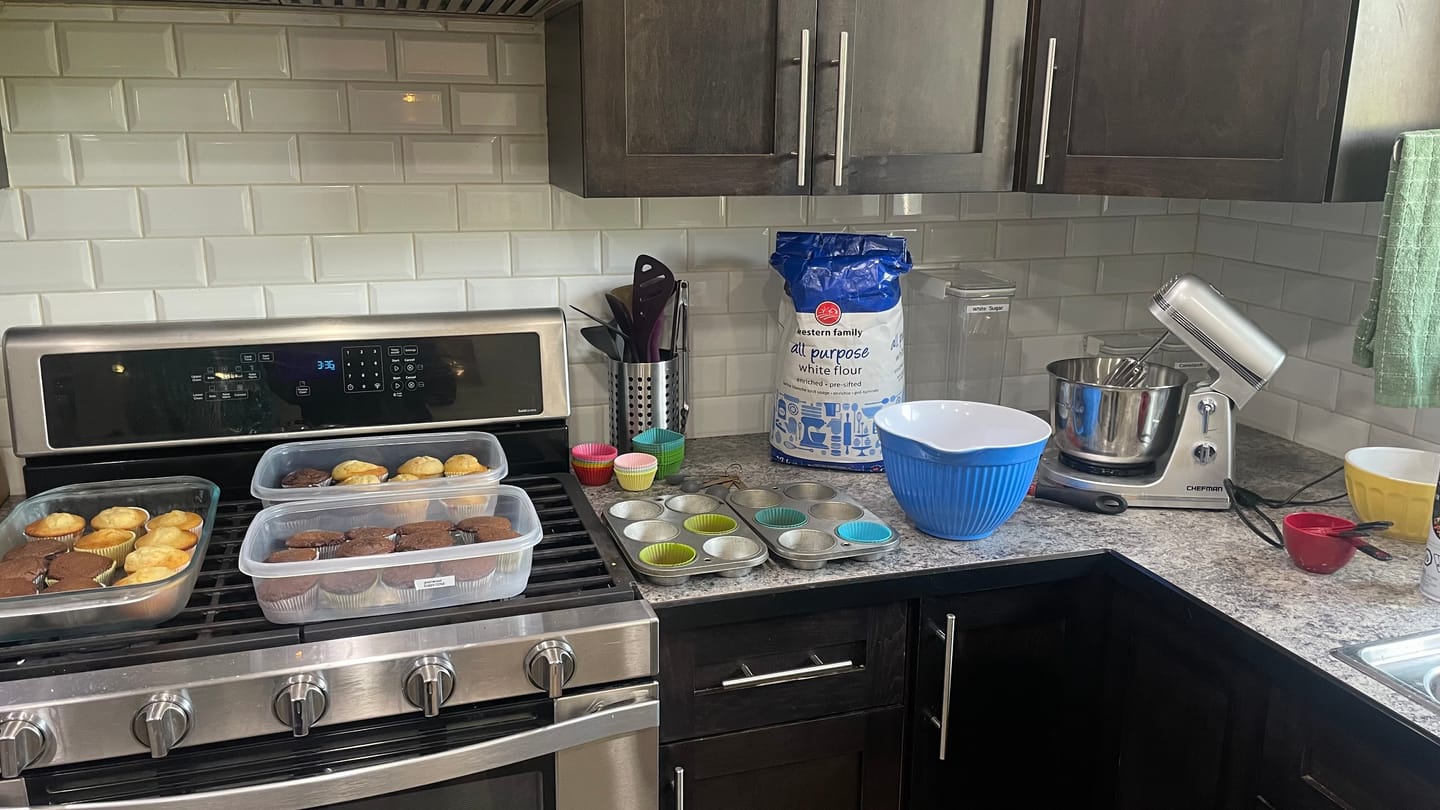 Customer photo review of Bake Off Themed Murder Mystery Game Kit