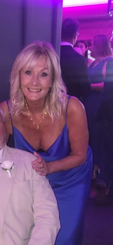 Customer photo review of GOLD OCEAN LETTER NECKLACE