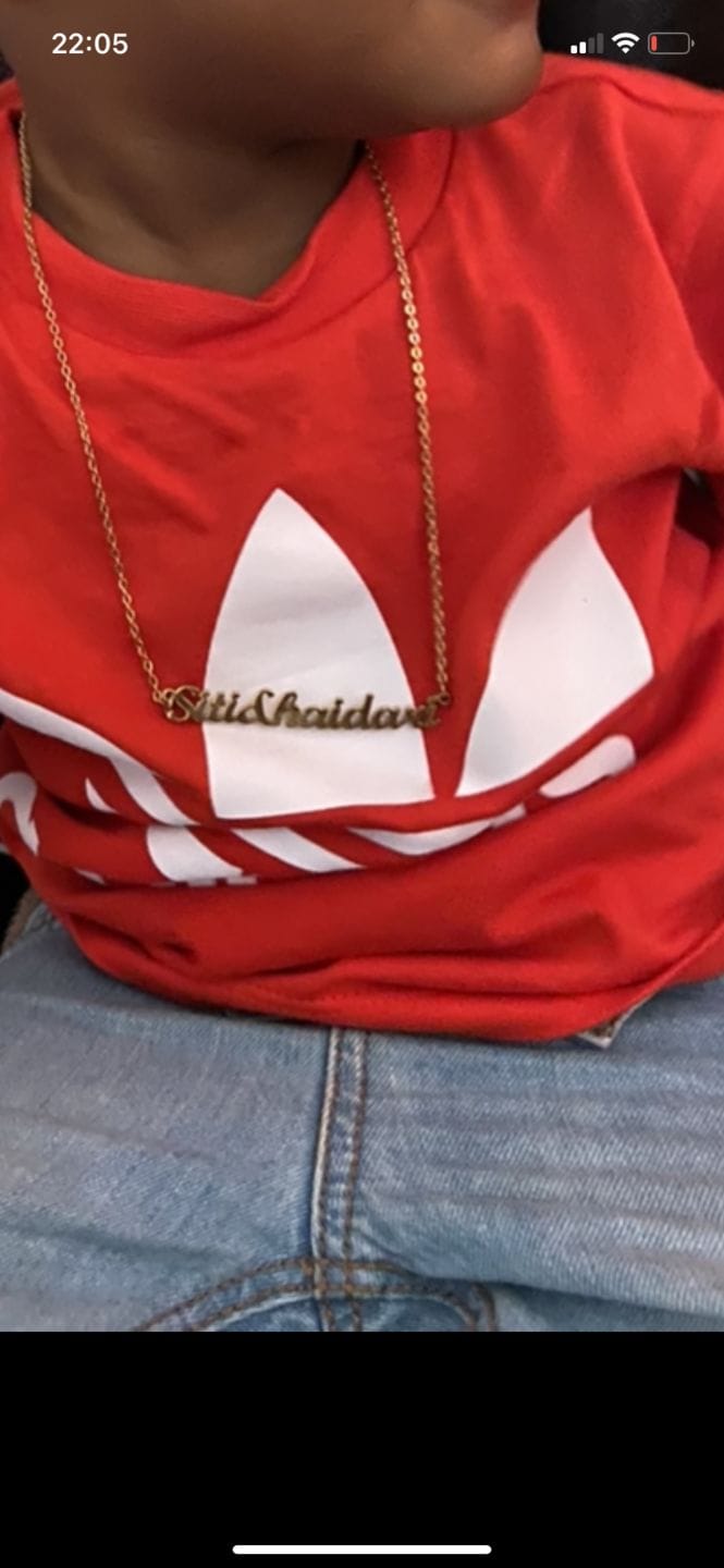 Customer photo review of Personalized Necklace
