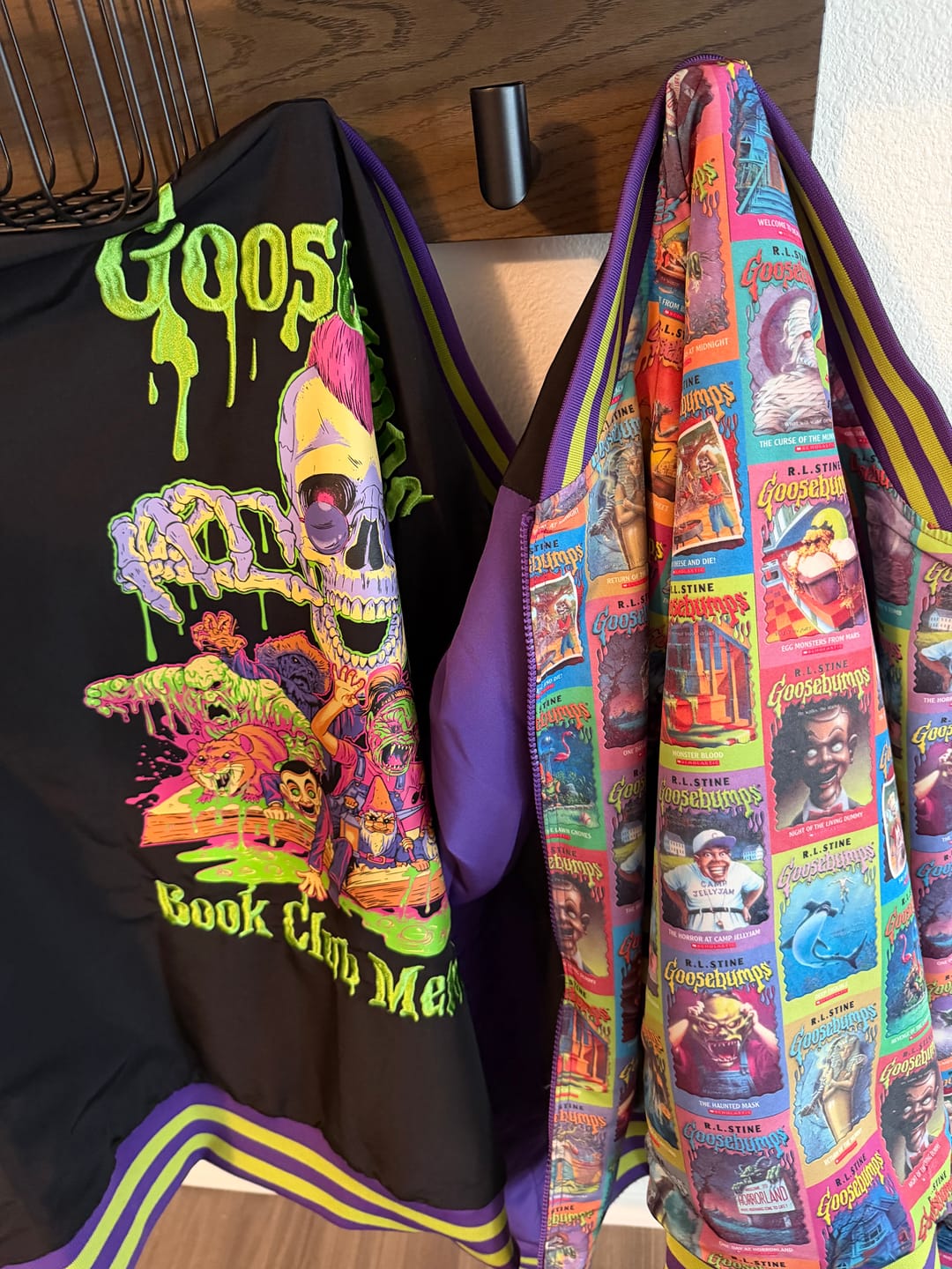Customer photo review of Goosebumps "Reader Beware…" – Reversible Bomber Jacket