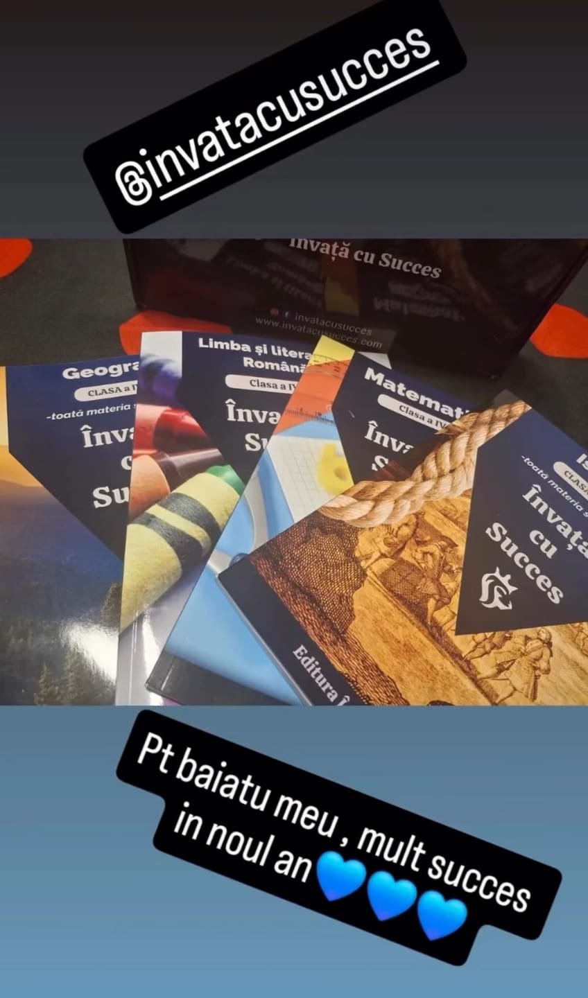 Customer photo review of Pachet 4 cărți - Clasa a IV-a: Toată materia structurată la Română, Matematică, Istorie și Geografie pentru clasa a IV-a