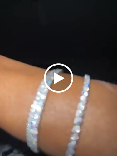 Customer video review of 3MM Moissanite Tennis Bracelet 14K Gold