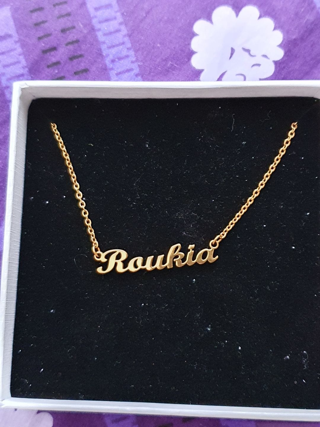 Customer photo review of Personalized Necklace