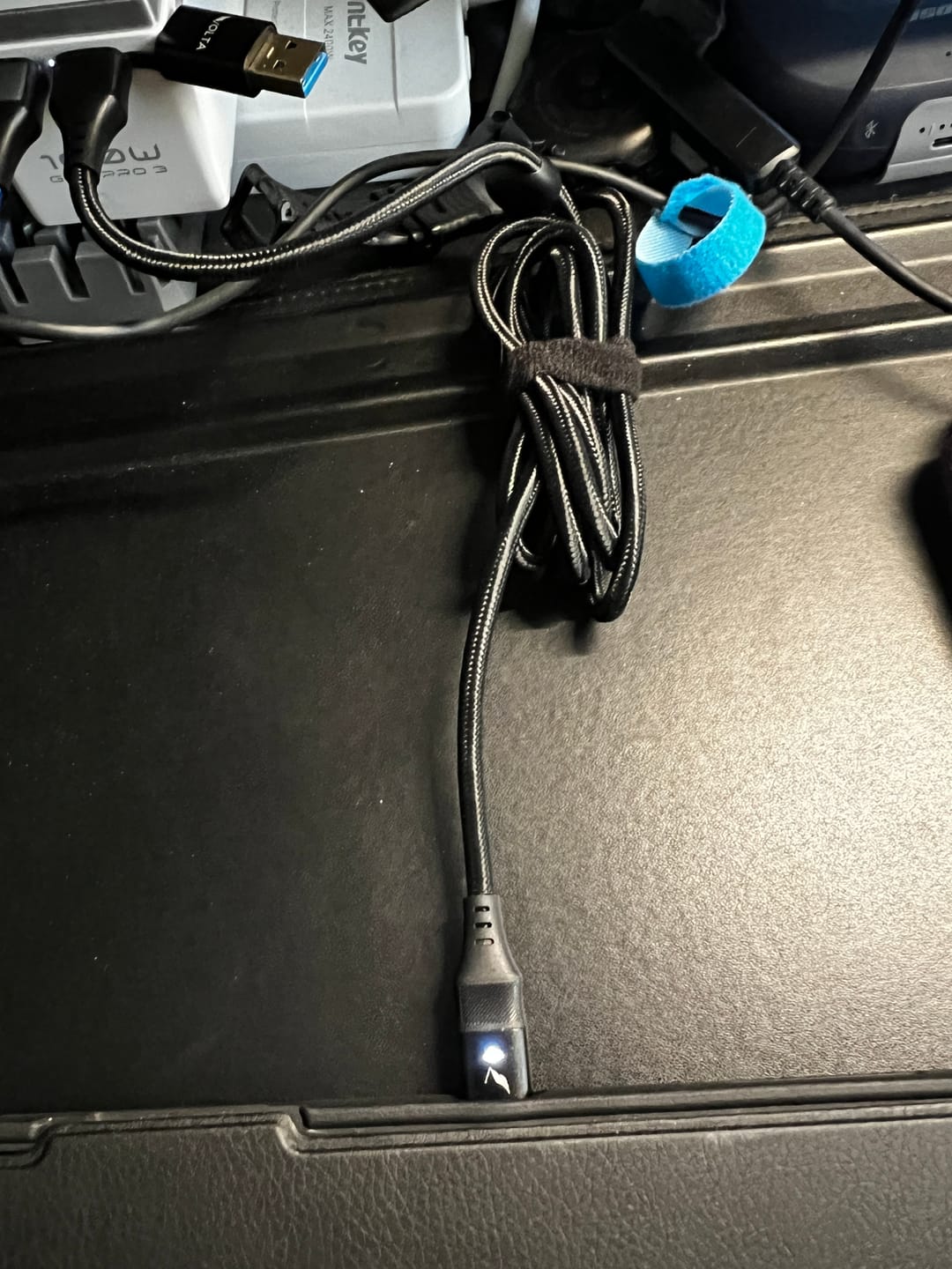 Customer photo review of Volta MAX - 240W USB-C Magnetic Charging Cable (Nylon Braided)