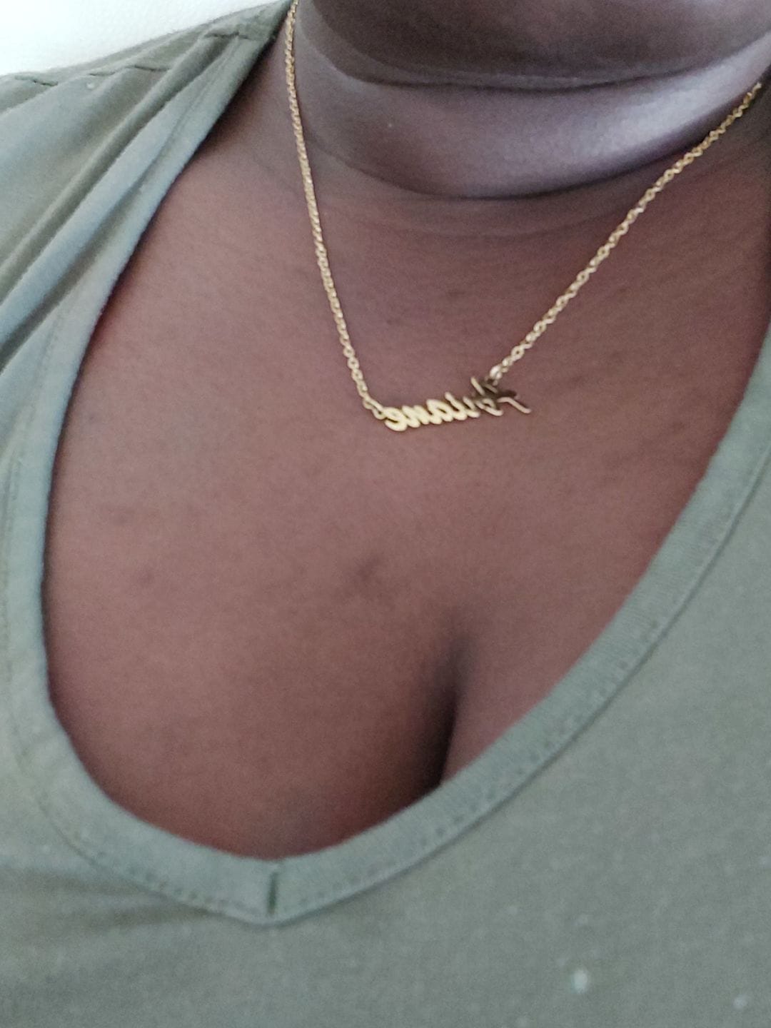 Customer photo review of Personalized Classic Necklace