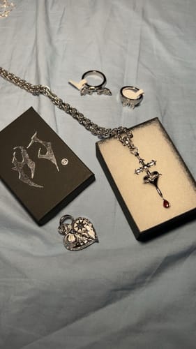 Customer photo review of COSMIC HEART PENDANT