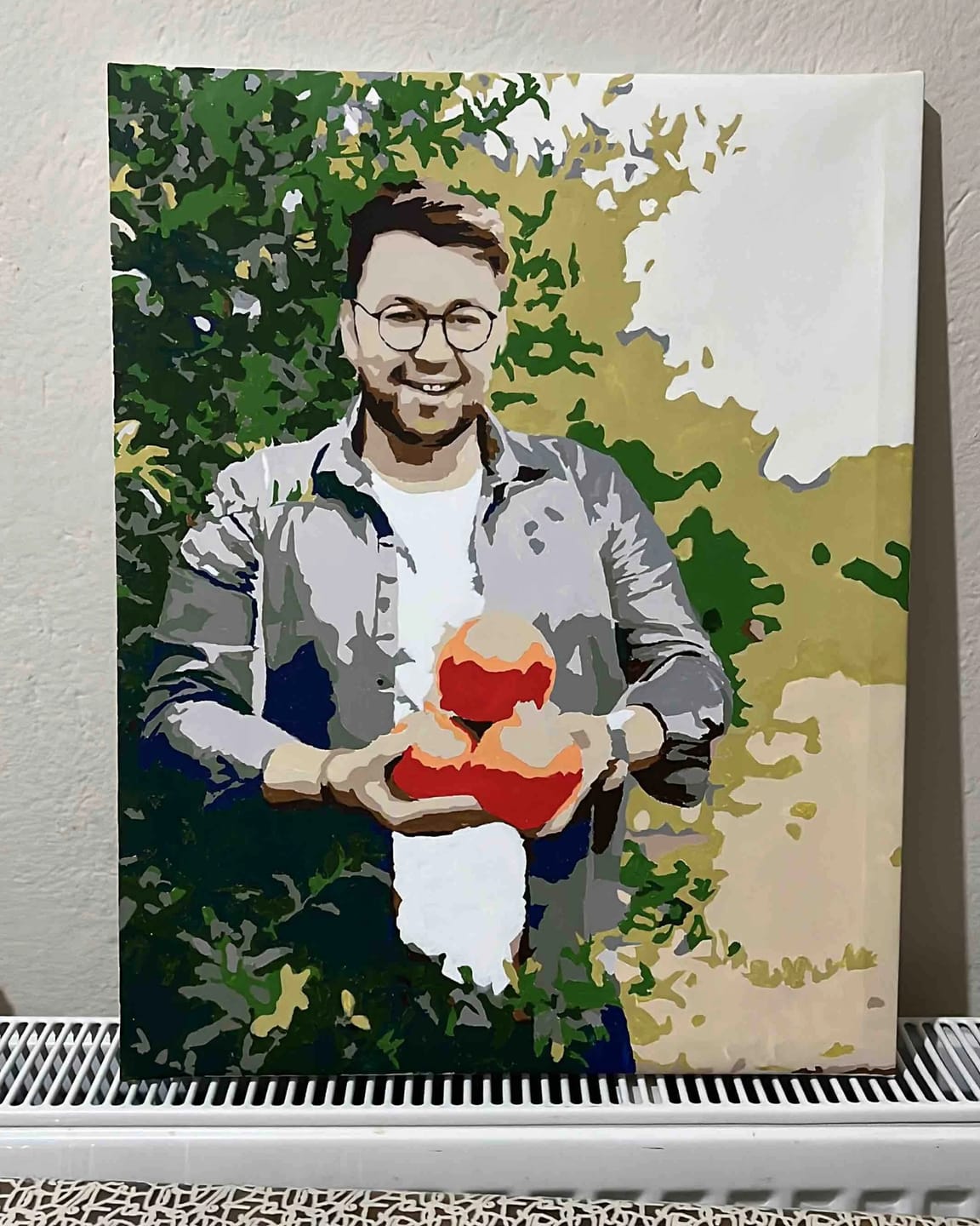 Customer photo review of Kişiye Özel Tuval Sayılarla Boyama Seti (Tuvalde Gerili)