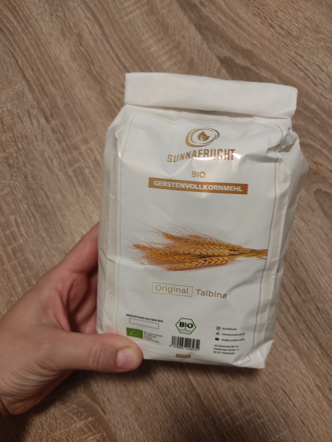 Customer photo review of Bio Gerstenvollkornmehl | Talbina Zutat | 1kg