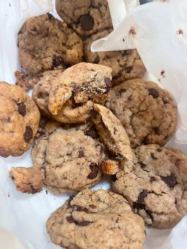 Customer photo review of Cousin T's Gourmet Chocolate Chip Cookie Mix