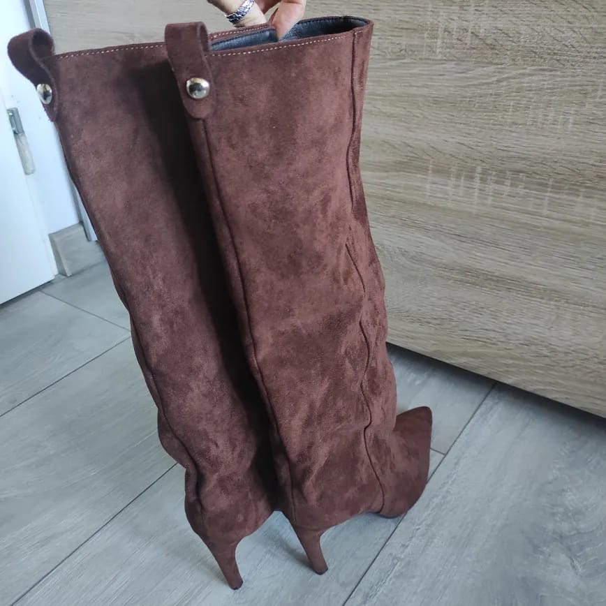 Customer photo review of Karyl Knee High Boots