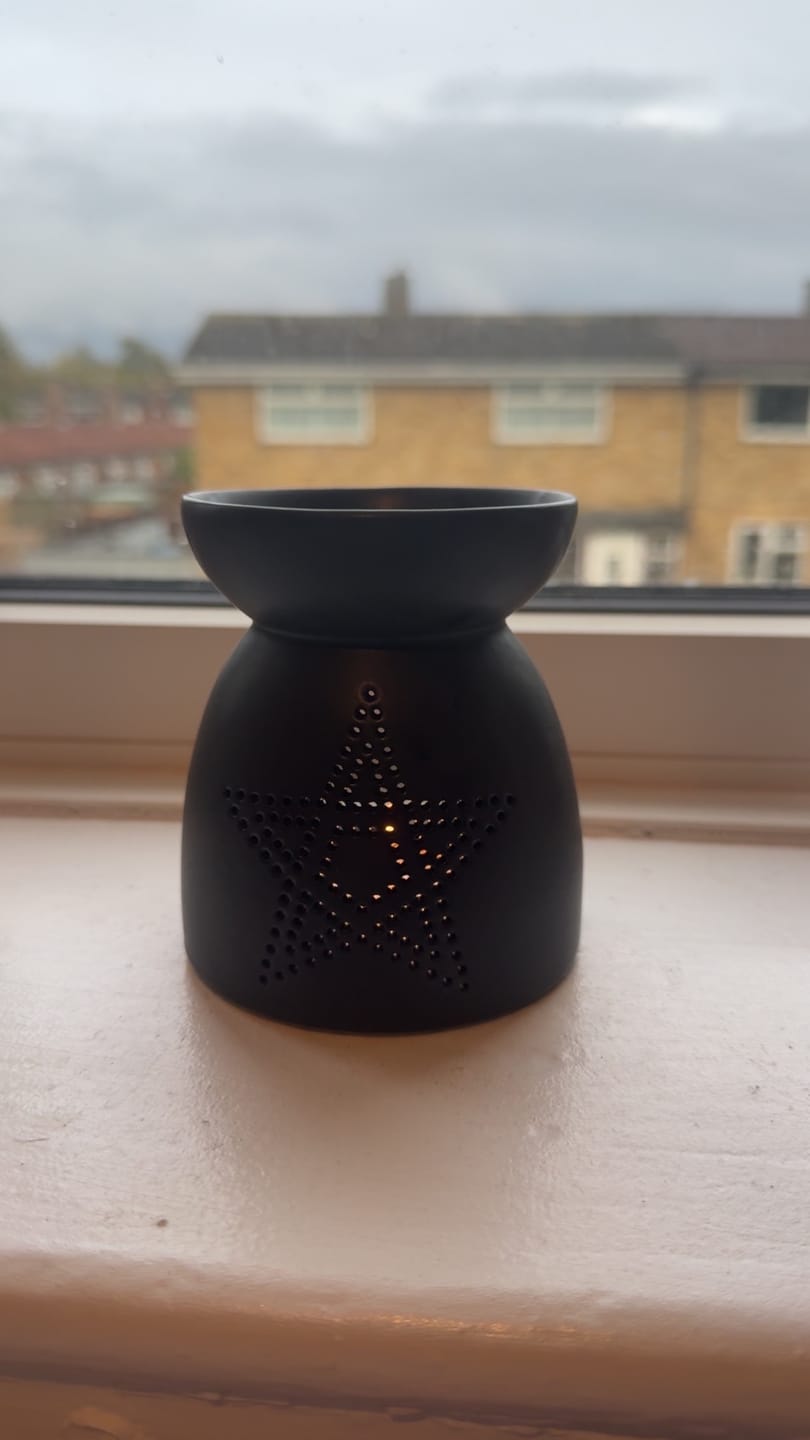 Customer photo review of Black Pentagram Cut Out Burner