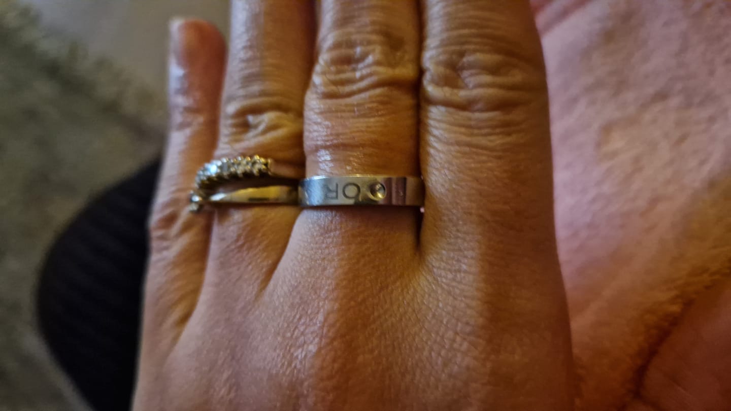 Customer photo review of Name Birthstone Diamond Ring