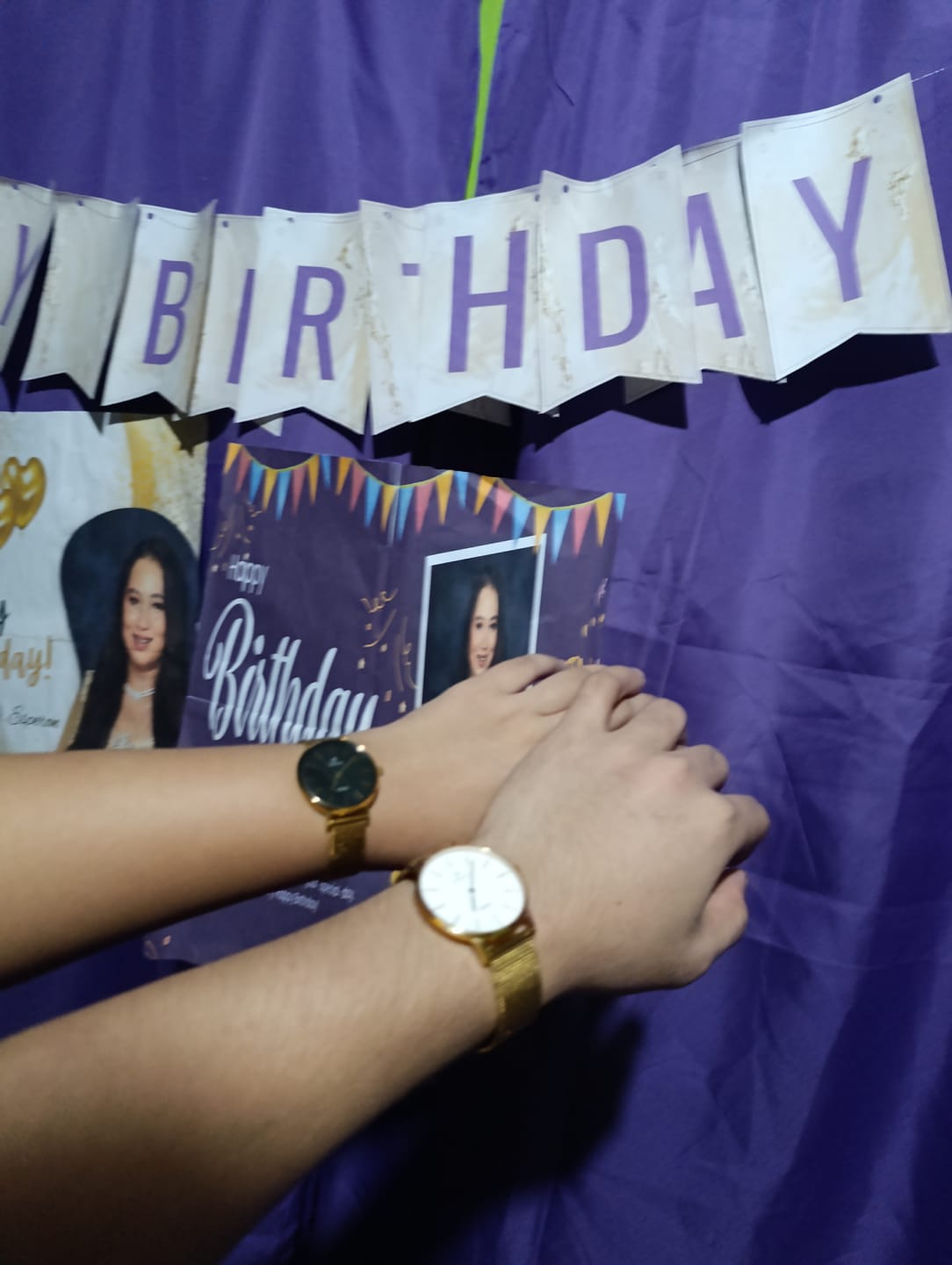 Customer photo review of Anova Sapphire Watch ( Free Engraving + Free Leather Strap)