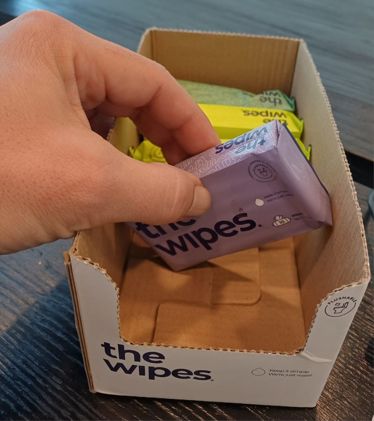 Customer photo review of packs — the wipes® pocket
