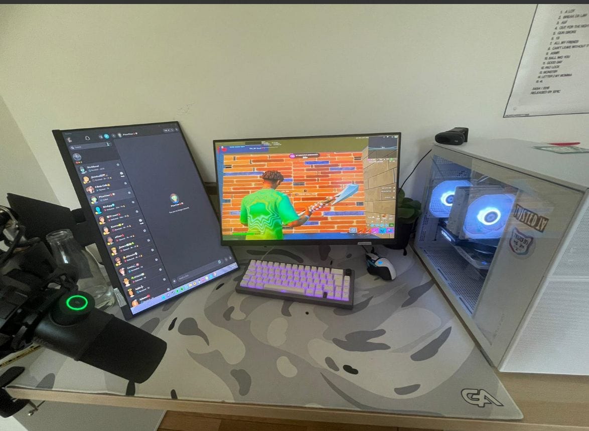 Customer photo review of Snow Swirl Mousepad