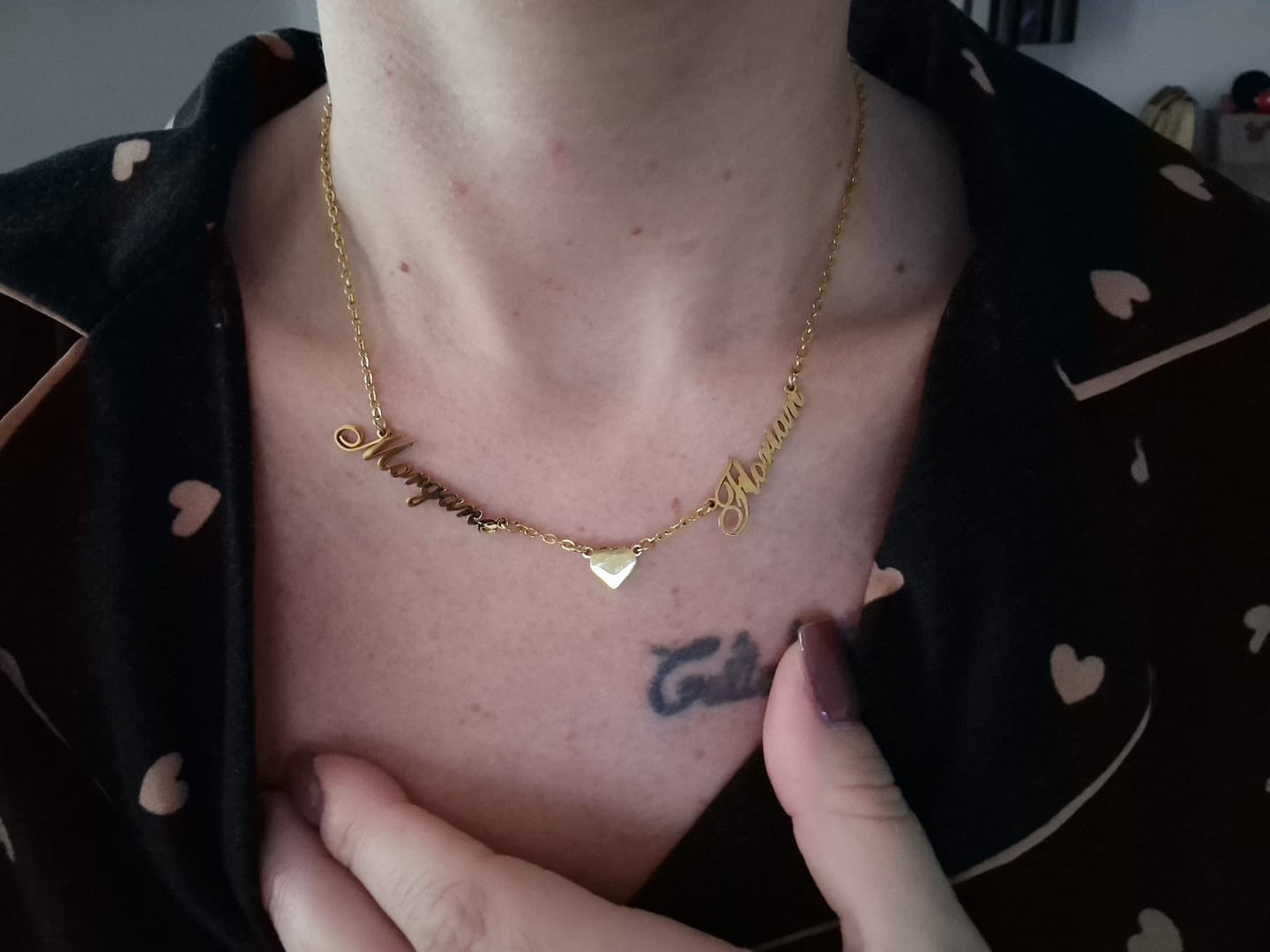 Customer photo review of Personalized Necklace with Multiple Names