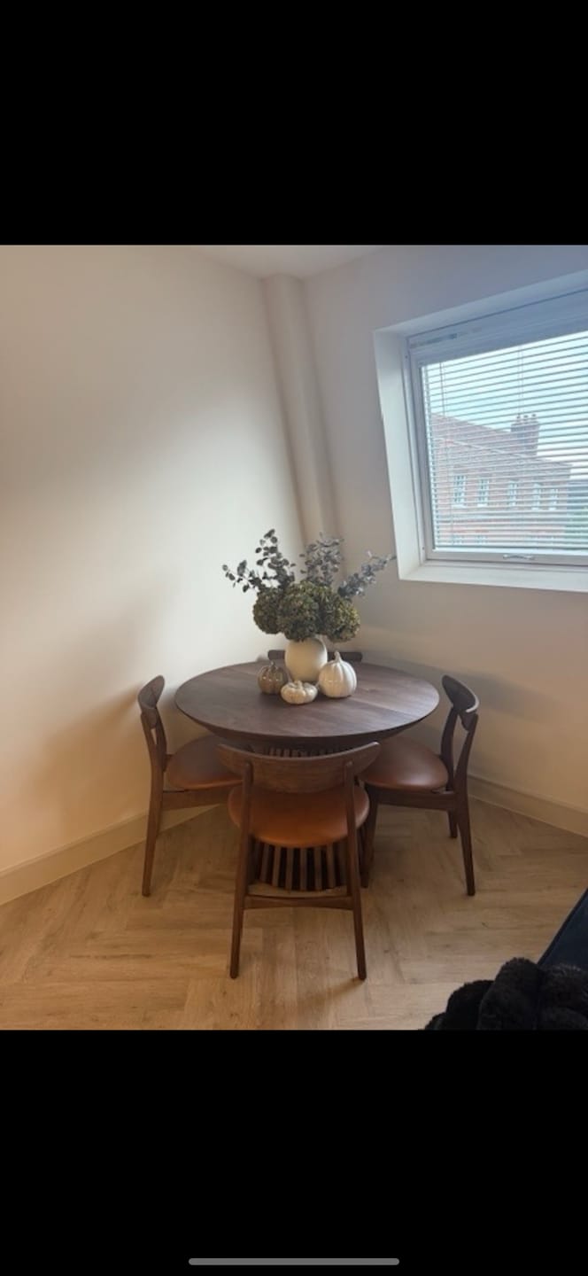 Customer photo review of Eva Walnut Dining Chair
