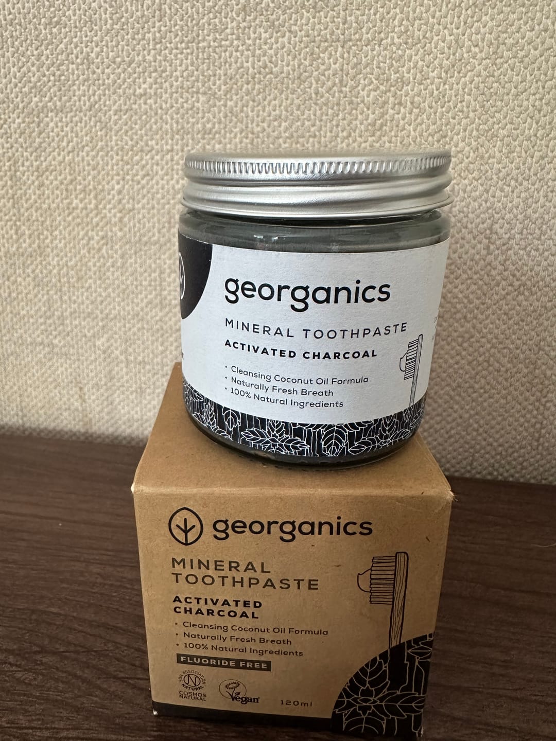 Customer photo review of Fluoride Free Toothpaste - Charcoal