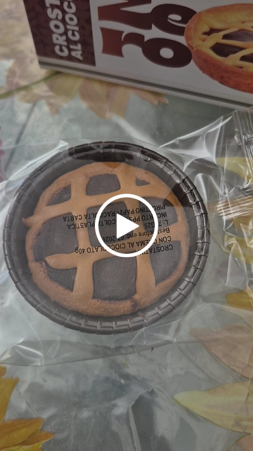 Customer video review of Crostatine con crema al cioccolato