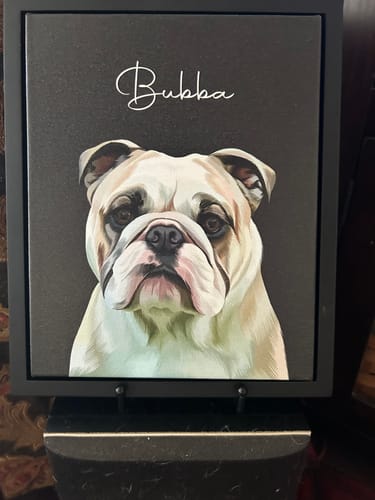 Customer photo review of Pet Art Canvas Wrap