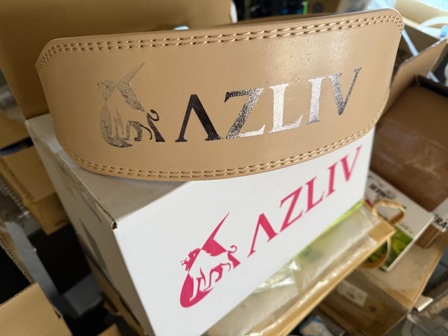 Customer photo review of トレーニングベルト AZ7