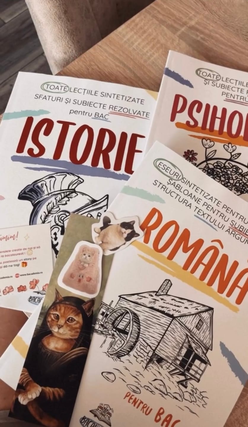 Customer photo review of Pachet Bacalaureat (Română + Istorie + Psihologie) Bacademia