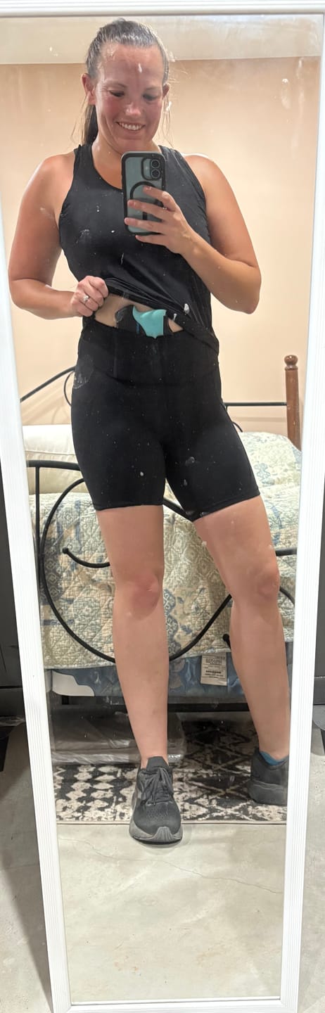 Customer photo review of Concealed Carry Shorts With Pockets | Black