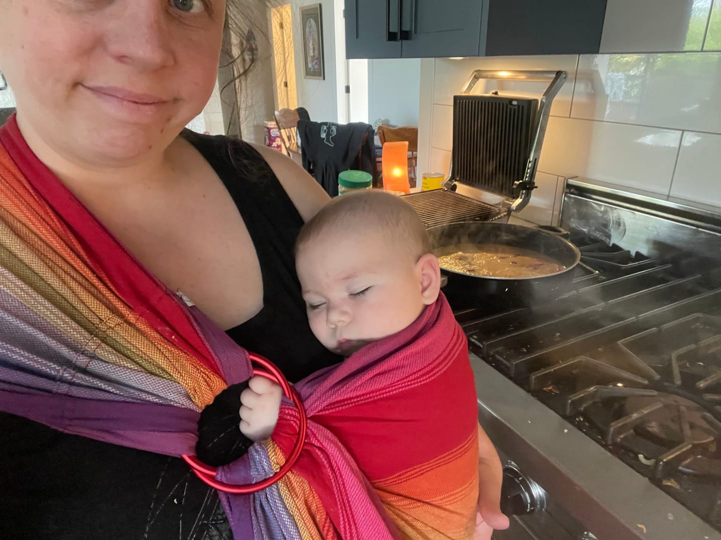 Customer photo review of Écharpe Ajustable Tissée (Ring Sling) | Fiesta