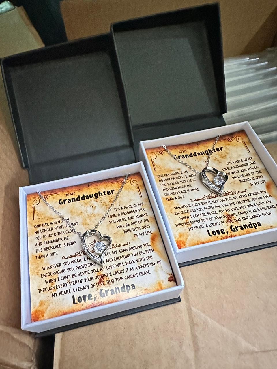 Customer photo review of Grandpa's Legacy Necklace for Granddaughter