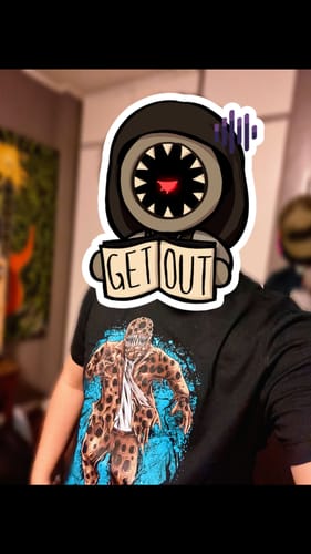Customer photo review of Demonology - Biter Tee