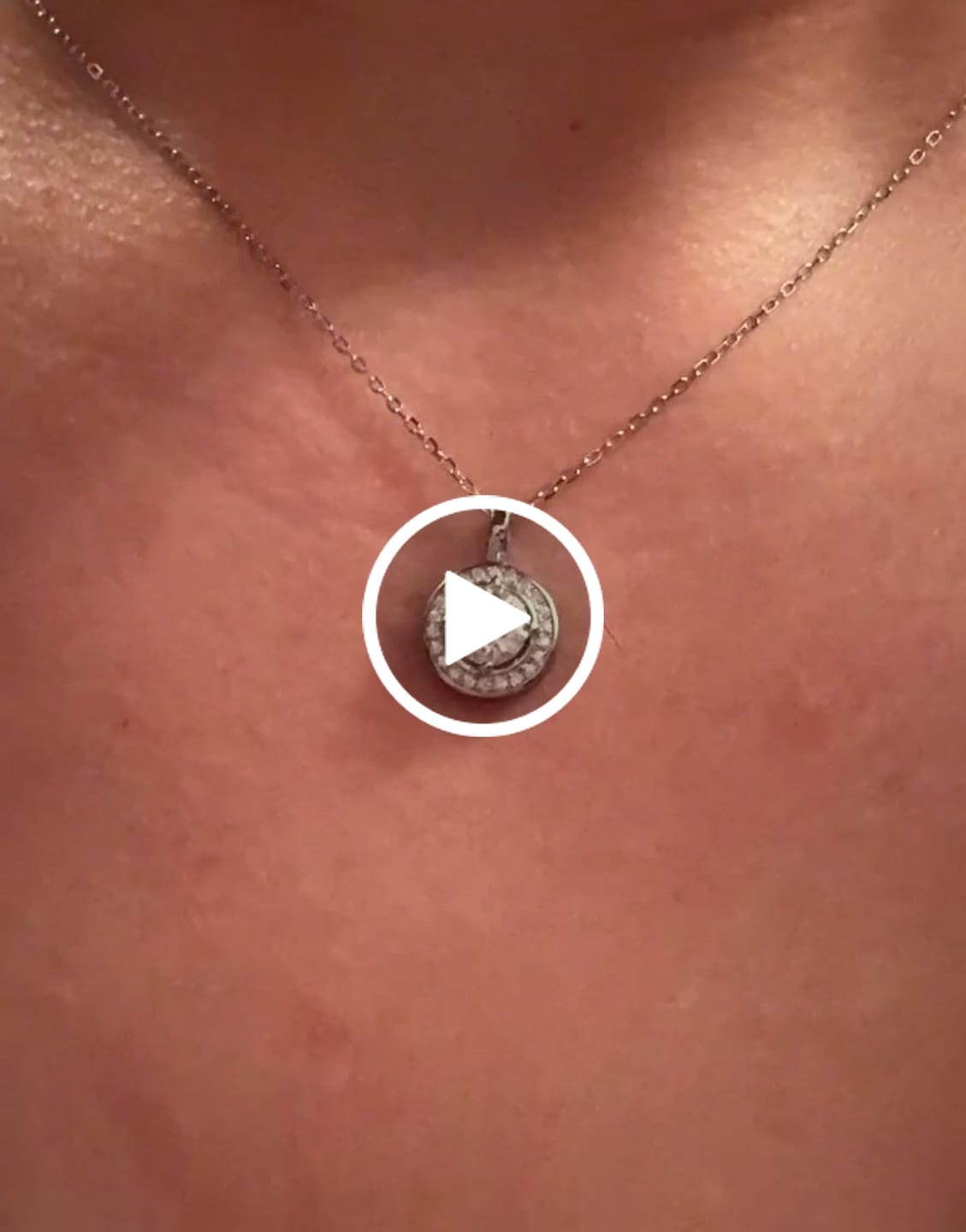 Customer video review of Moissanite by Cate & Chloe Jordan 18k Gold Plated 925 Sterling Silver Necklace 0.95tcw