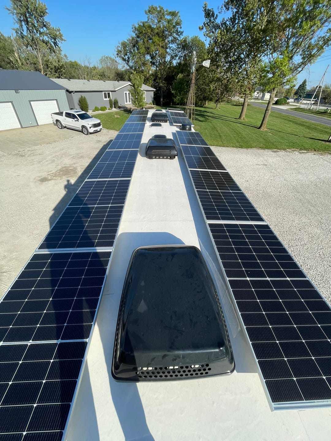 Customer photo review of MEGA 250 | 250 Watt Solar Panel | Premier 12V Off-Grid Solar Panel for RVs, Vans, Boats | 25-Year Output Warranty | UL Certified
