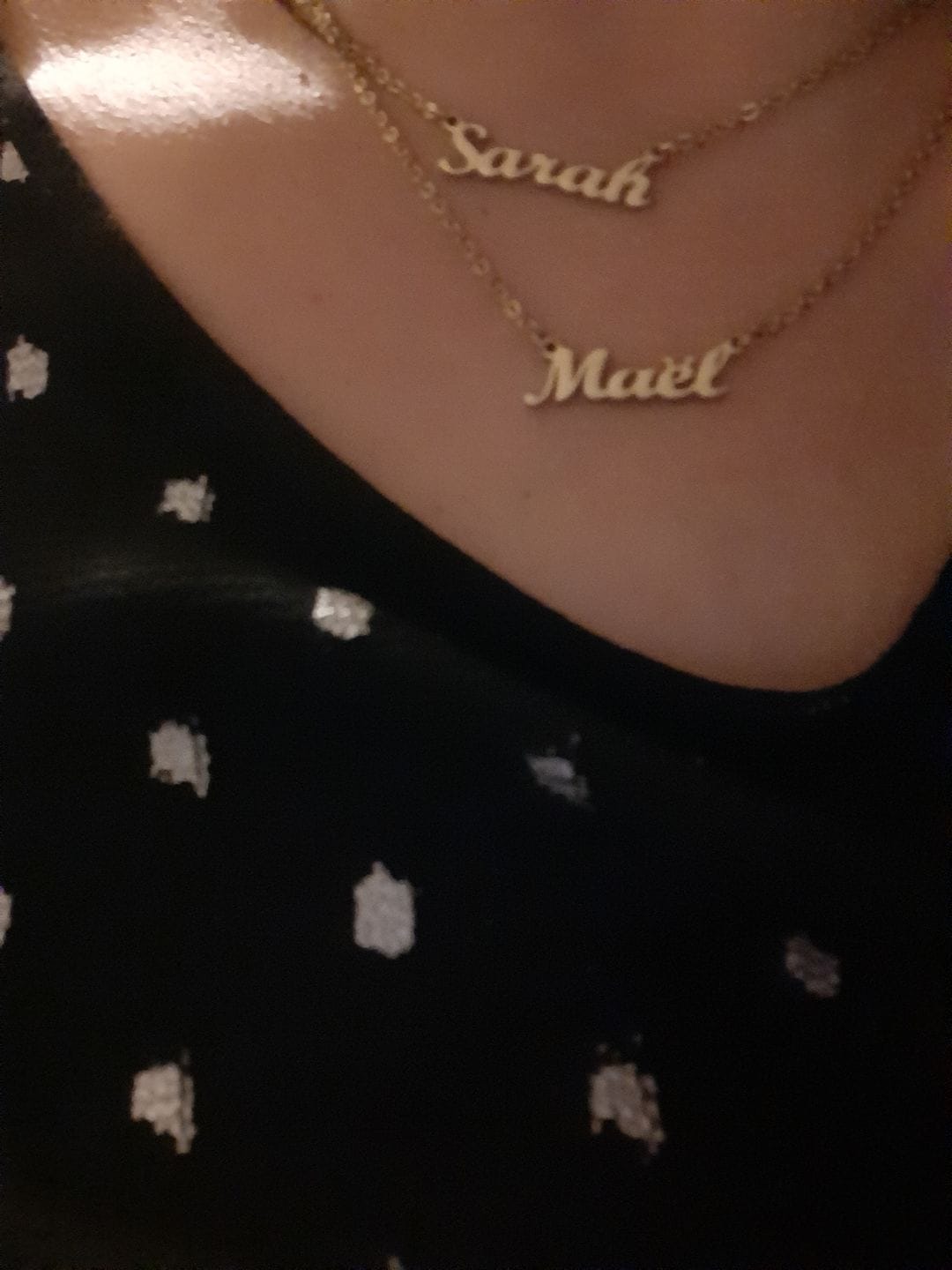 Customer photo review of Personalized Necklace