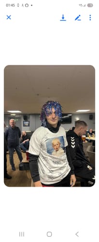 Customer photo review of Customised Birthday T-shirts With Your Design