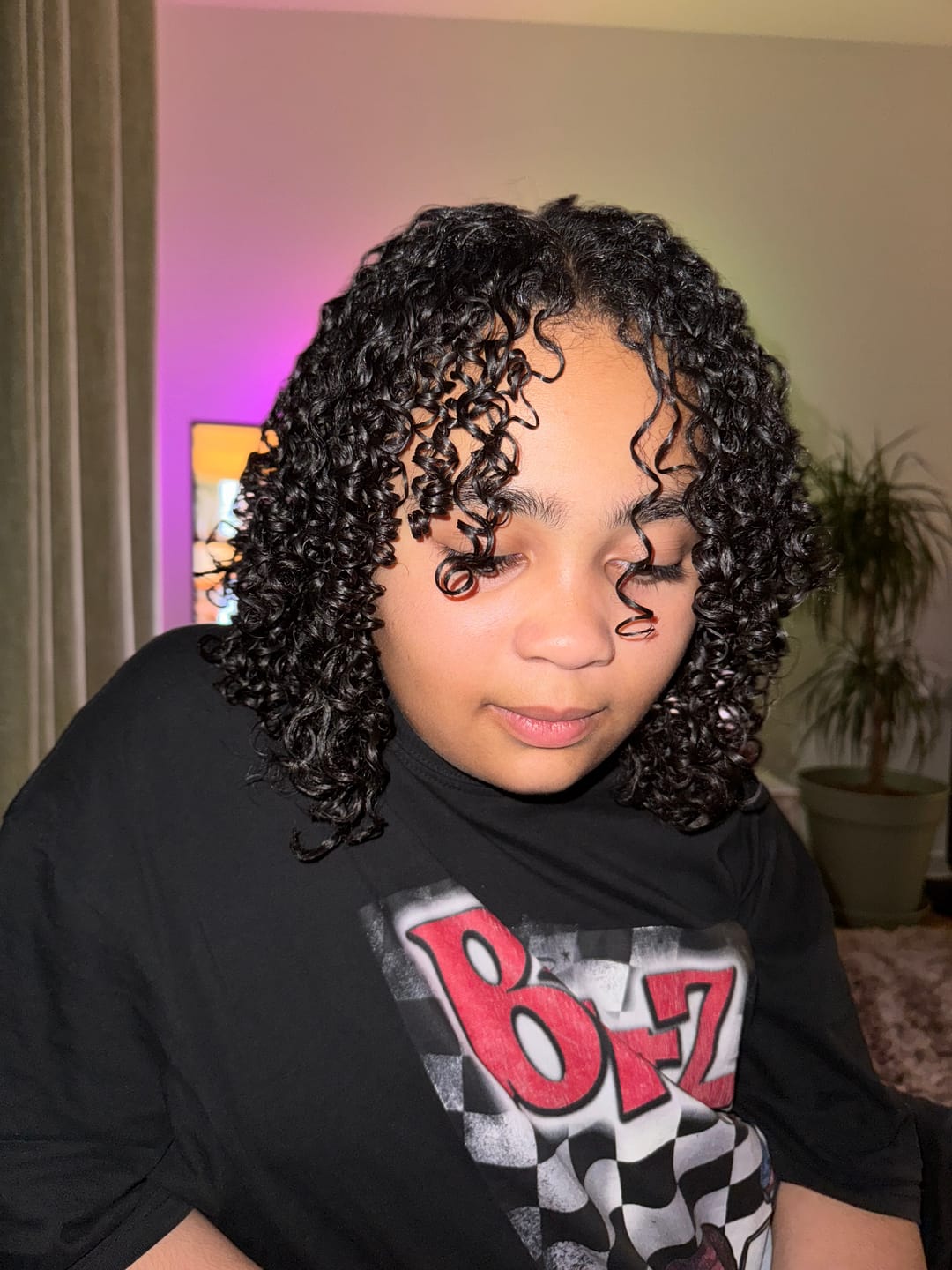 Customer photo review of Plant Based Leave In Conditioner