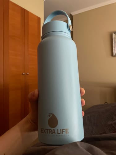 Customer photo review of Botella Térmica de Acero Inoxidable 1 lt