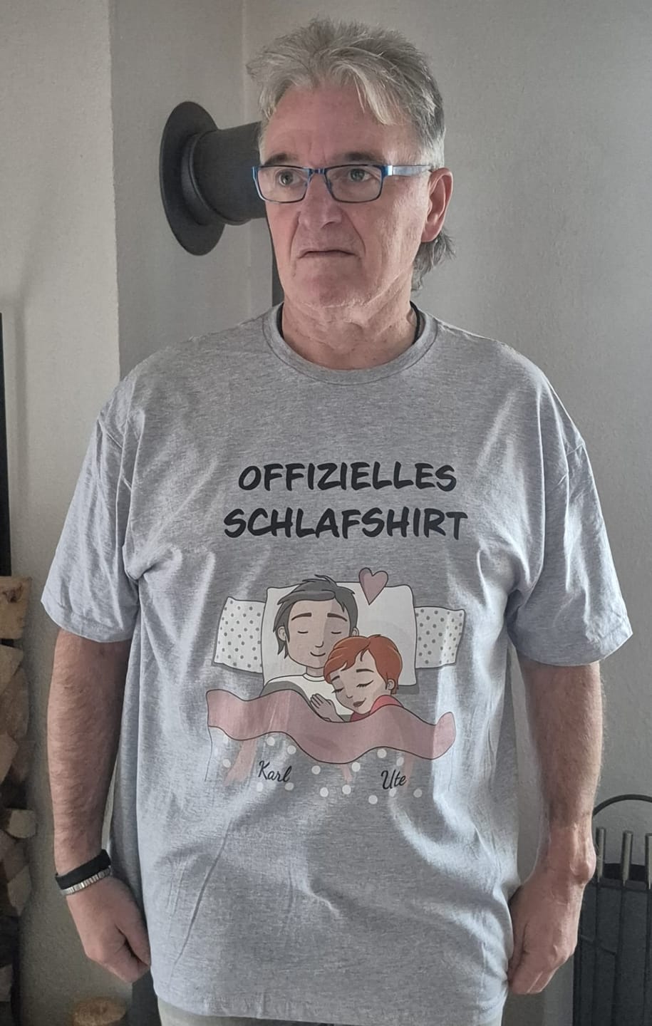 Customer photo review of Schlafmützen - Personalisiertes T-Shirt