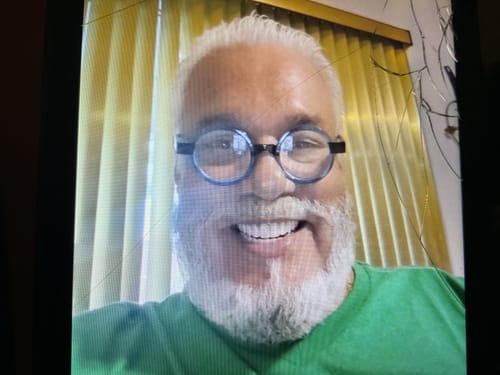 Customer photo review of 4 Pack Round Retro Design Reading Glasses Small Fun Readers R2007C